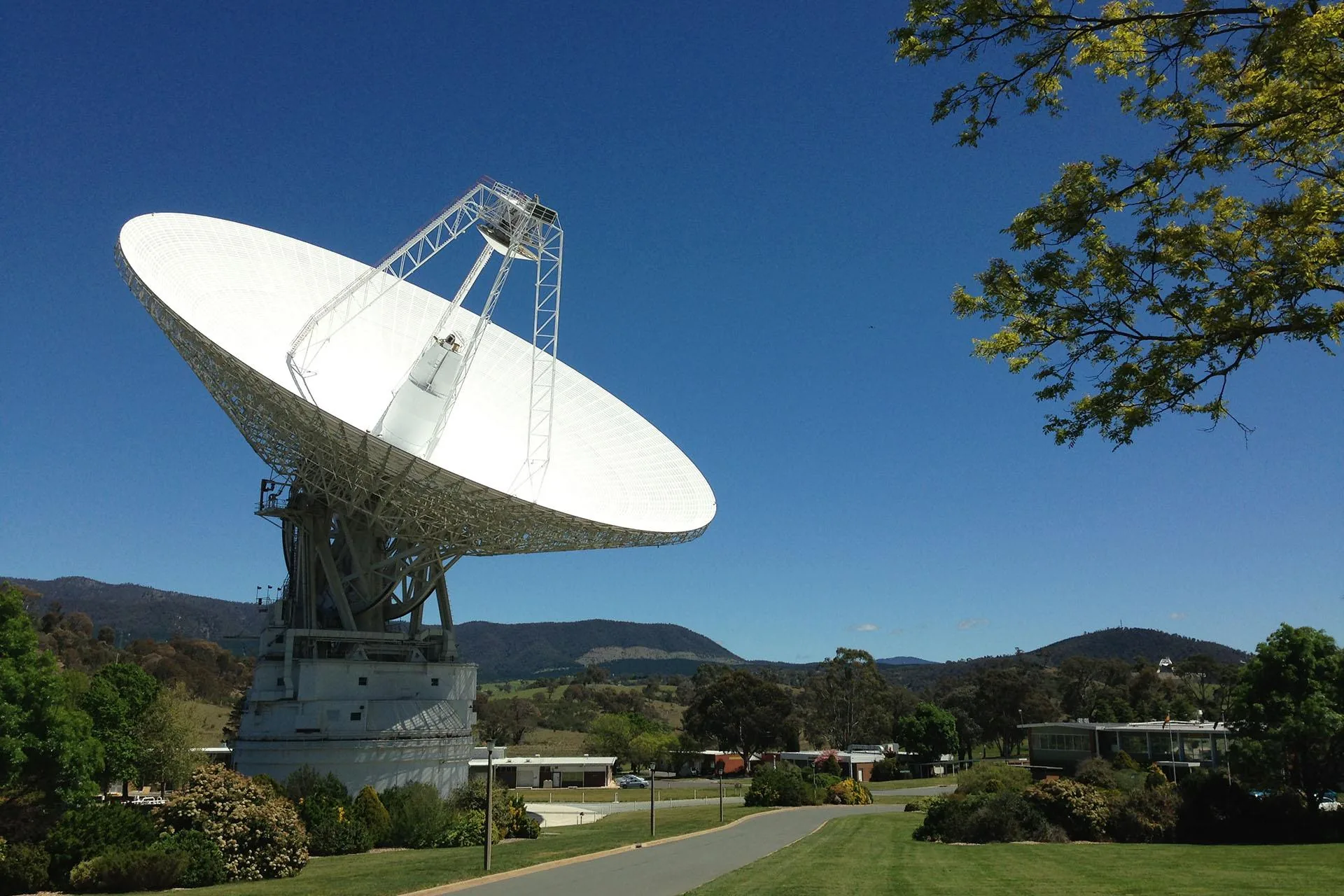 Deep Space Station 43 at NASA's Canberra complex, the terrestrial link to spacecraft across the solar system. Photo: NASA.